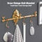 Elegant Vintage Brass Wall Mounted Towel Shelf Towel Bar Rack With Hooks 9