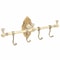 Elegant Vintage Brass Wall Mounted Towel Shelf Towel Bar Rack With Hooks 3