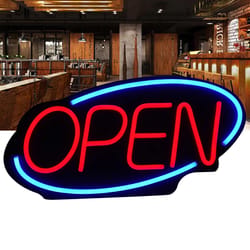 premium led open business sign ultra bright illuminated store & bar display