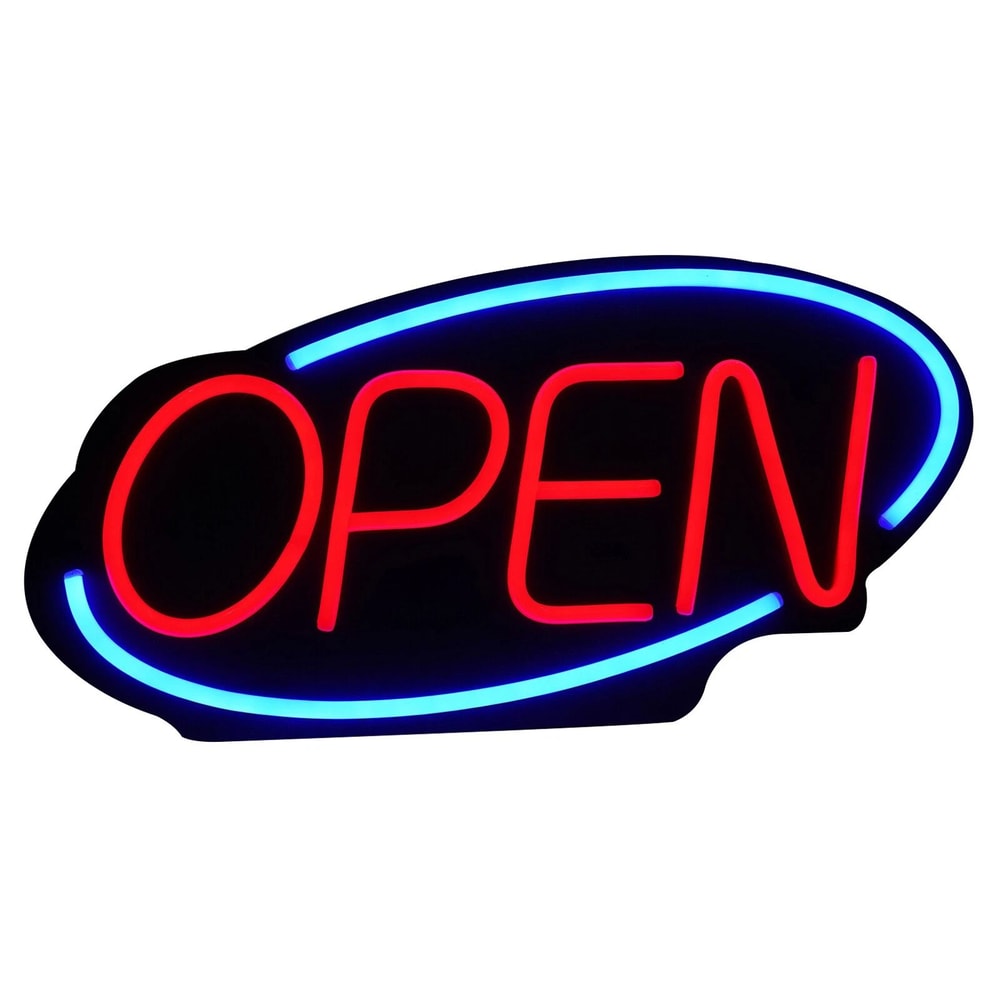 Premium LED Open Business Sign Ultra Bright Illuminated Store Bar Display 8