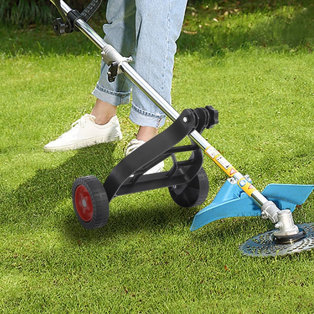 Portable Lawn Trimmer Wheel Attachment Grass Trimmer Support Wheels Brush Cutter Accessory Assista 5