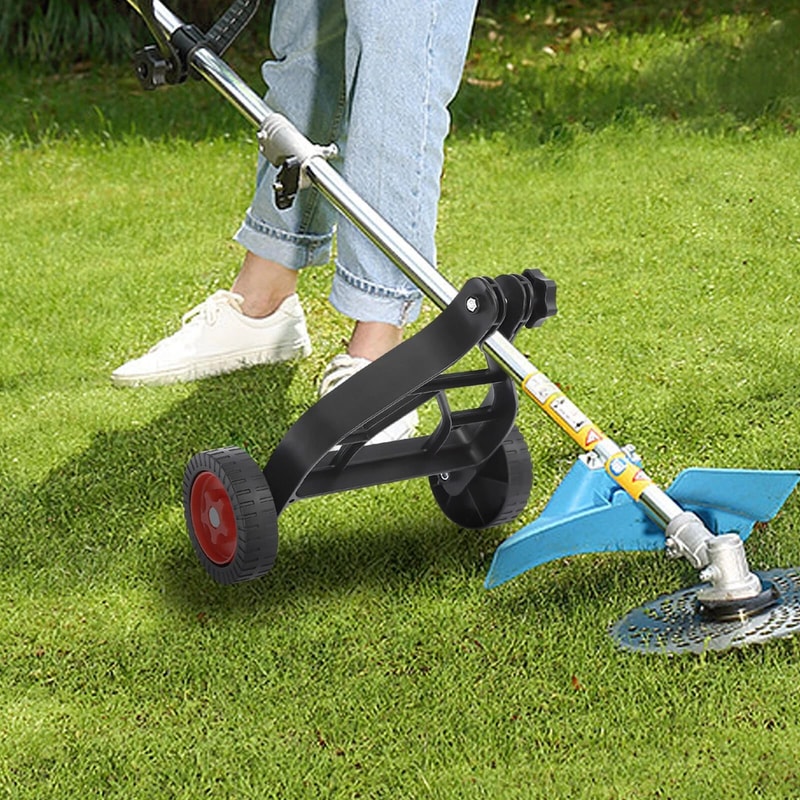 Portable Lawn Trimmer Wheel Attachment Grass Trimmer Support Wheels Brush Cutter Accessory Assista 5
