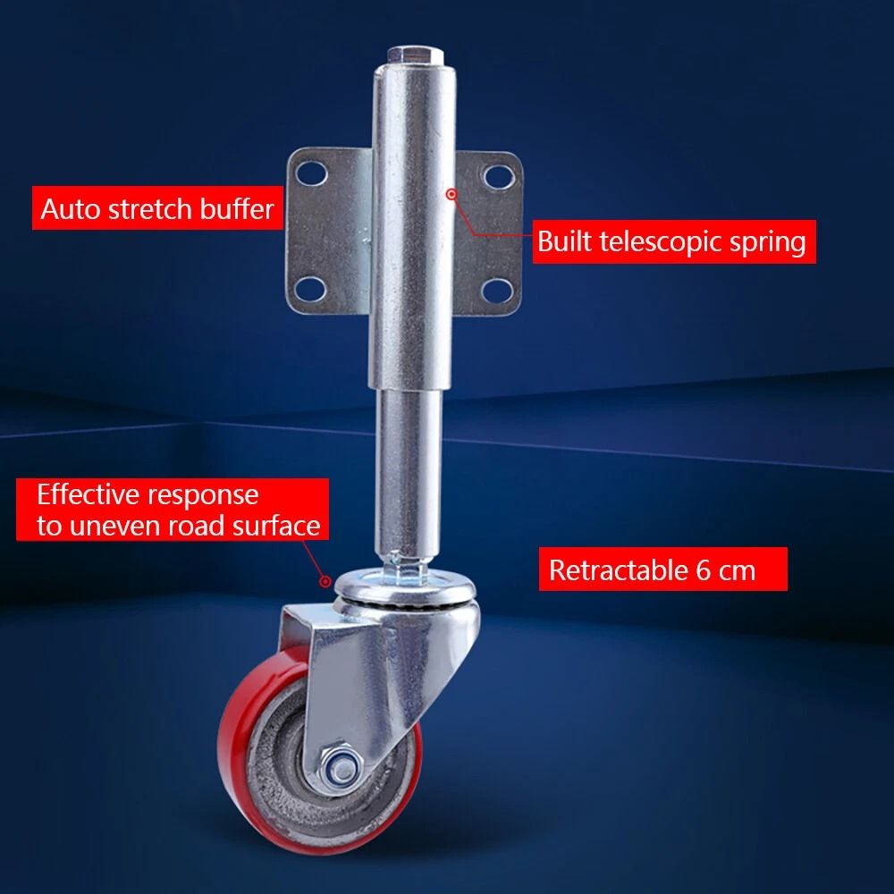 Heavy Duty Spring Loaded Gate Caster Wheel Gate Support Caster 6