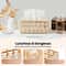 Premium Crystal Tissue Box Cover Napkin Dispenser Organizer With Paper Storage 12