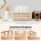Premium Crystal Tissue Box Cover Napkin Dispenser Organizer With Paper Storage 12
