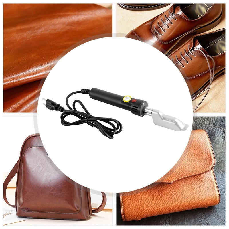 Professional Corded Electric Leather Iron Adjustable Heat Mini Leather Iron For Clothes Shoes Craf 16