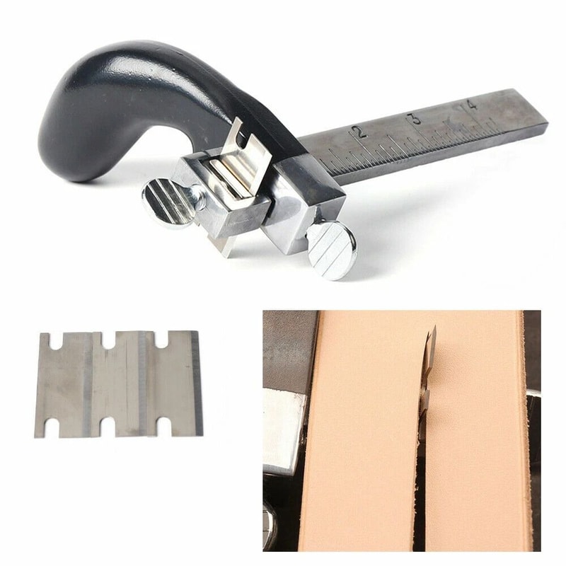 Professional Leather Strap Cutter Draw Gauge Tool For Precision Belt Cutting 7