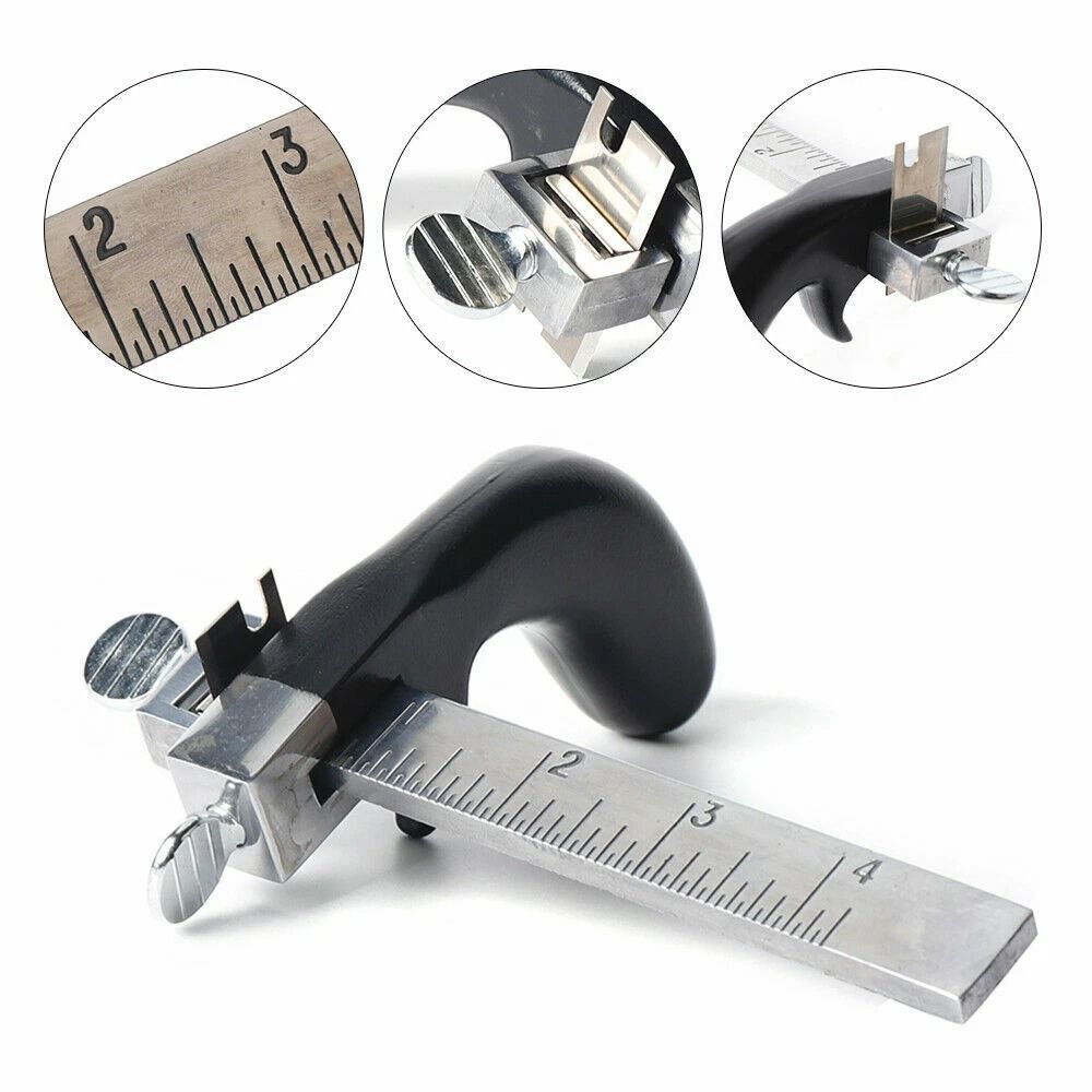 Professional Leather Strap Cutter Draw Gauge Tool For Precision Belt Cutting 9
