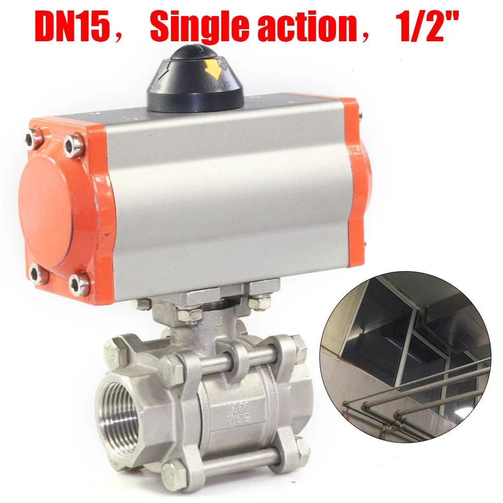 Premium Stainless Steel Pneumatic Ball Valve Air Actuated Valve 10