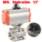 Premium Stainless Steel Pneumatic Ball Valve Air Actuated Valve 10