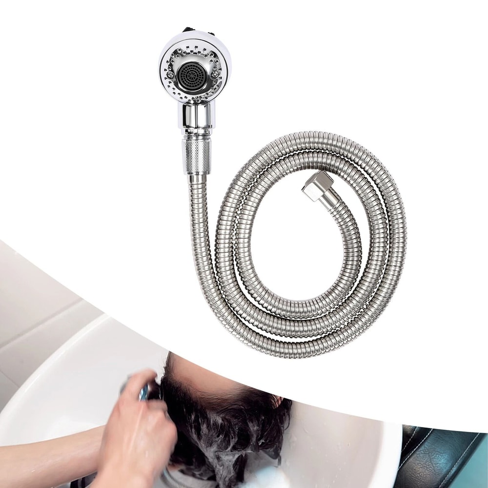 Premium Salon Style Portable Shower Head Handheld Sprayer With Tub Faucet Hose 10