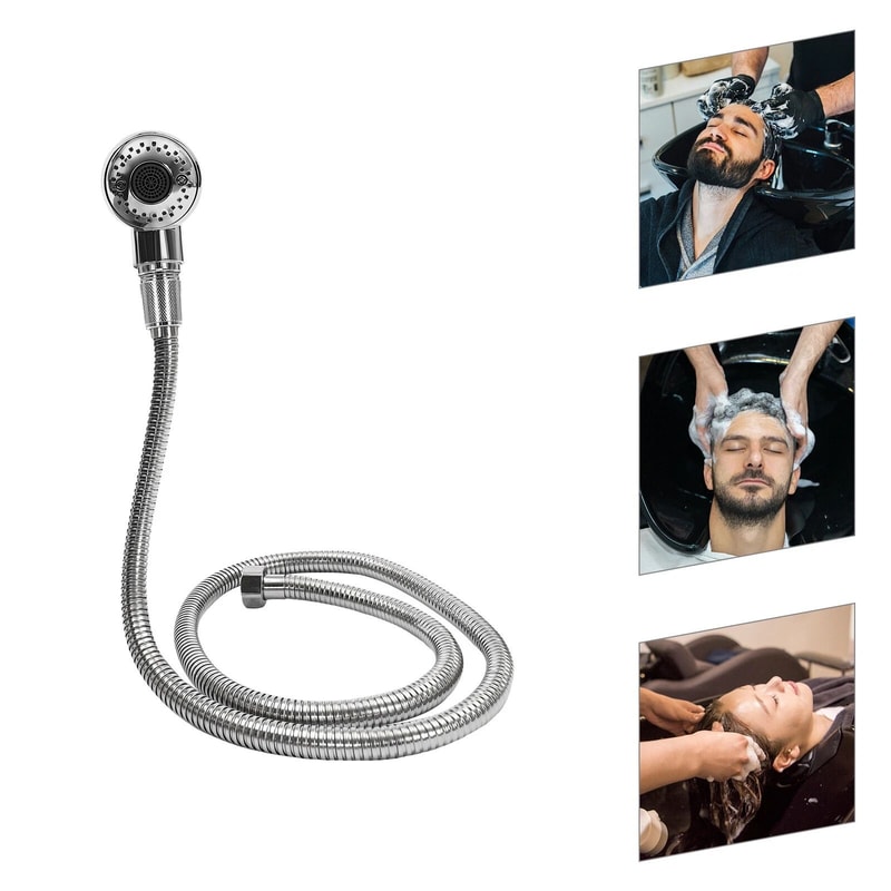 Premium Salon Style Portable Shower Head Handheld Sprayer With Tub Faucet Hose 7