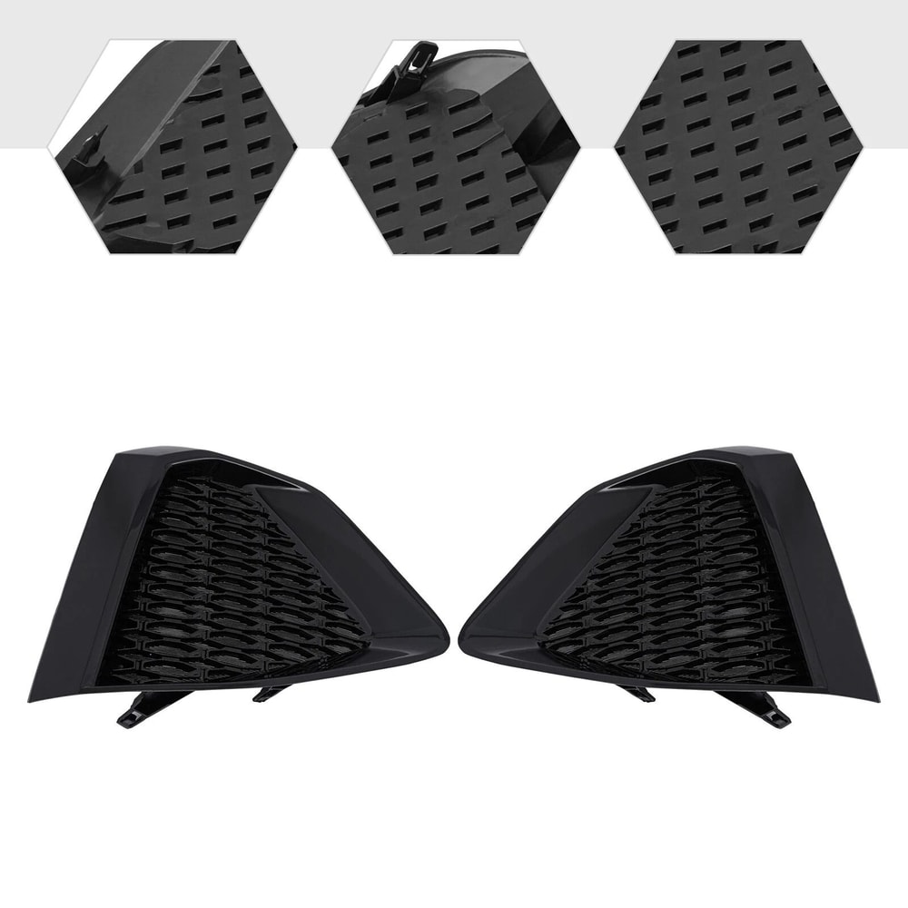Premium Left Right Nissan Maxima Fog Light Covers Black Fog Light Replacement Covers 8