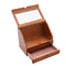 Elegant Wood Perfume Organizer With Drawer Jewelry Storage Box Tiered Perfume Display Stand 11