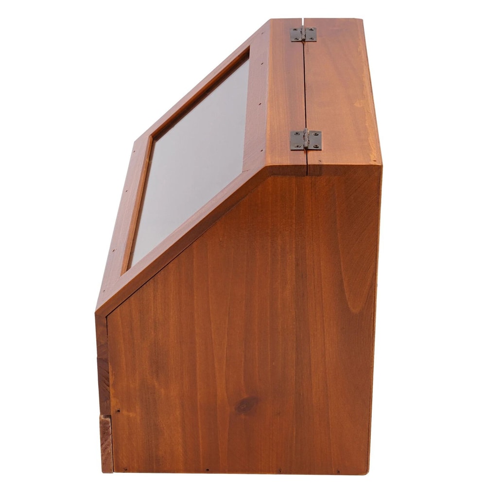 Elegant Wood Perfume Organizer With Drawer Jewelry Storage Box Tiered Perfume Display Stand 6