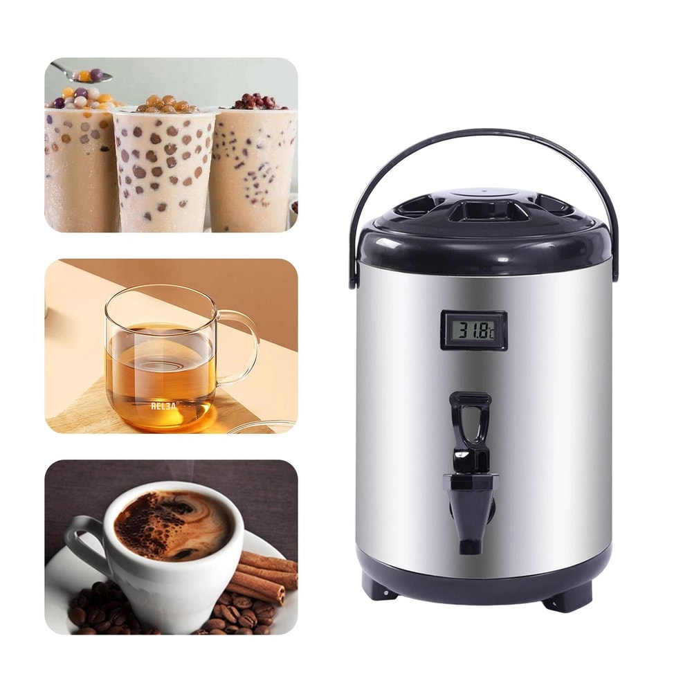 Premium Insulated Thermal Beverage Dispenser For Coffee Tea Stainless Steel Hot Cold 10