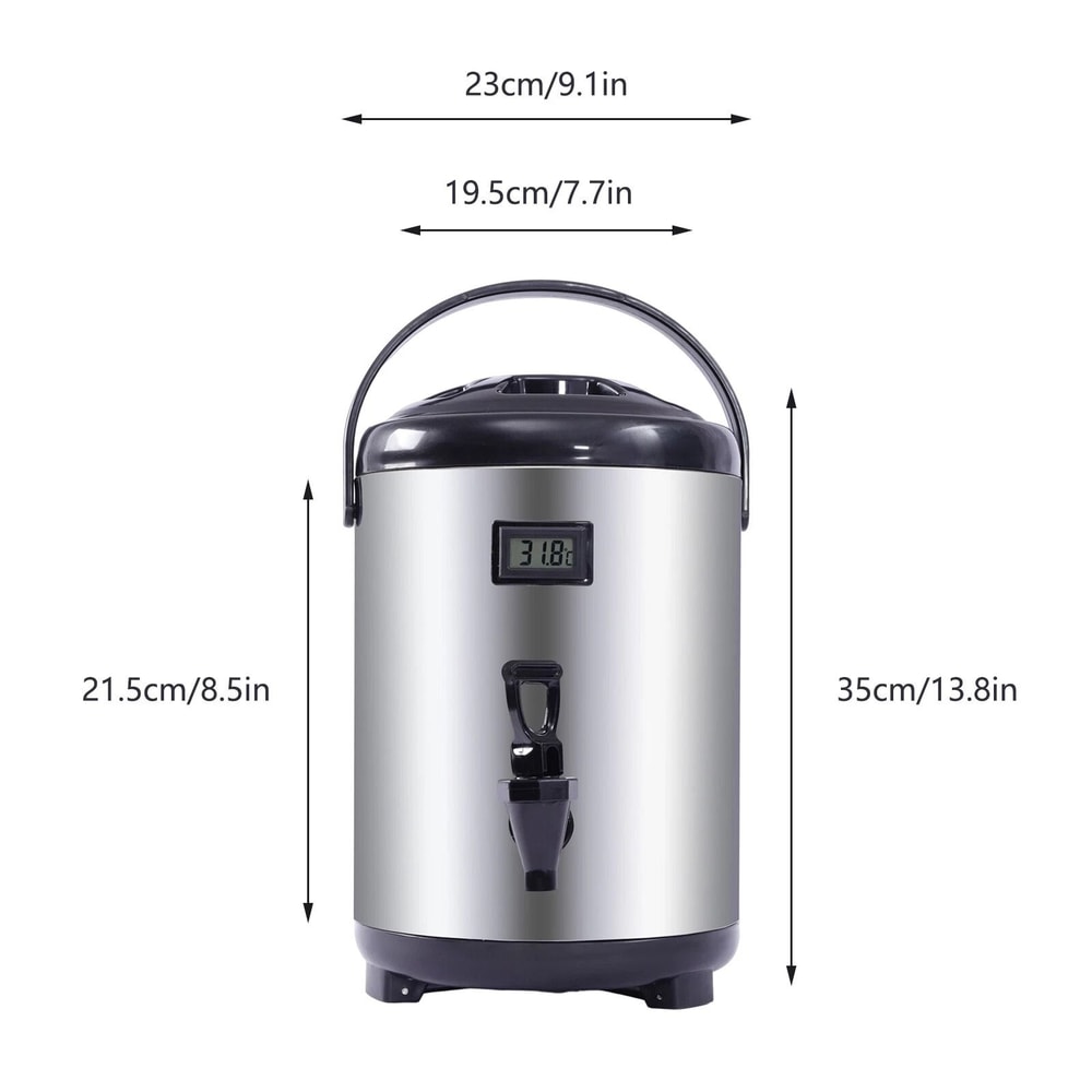 Premium Insulated Thermal Beverage Dispenser For Coffee Tea Stainless Steel Hot Cold 11