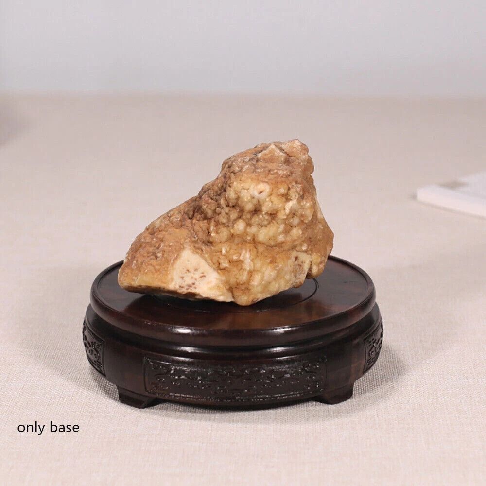 Hand Carved Wooden Display Stand Pedestal Bonsai Teapot Vase Base 4