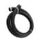 Black Fuel Line Stainless Steel Nylon Braided Oil Hose 2