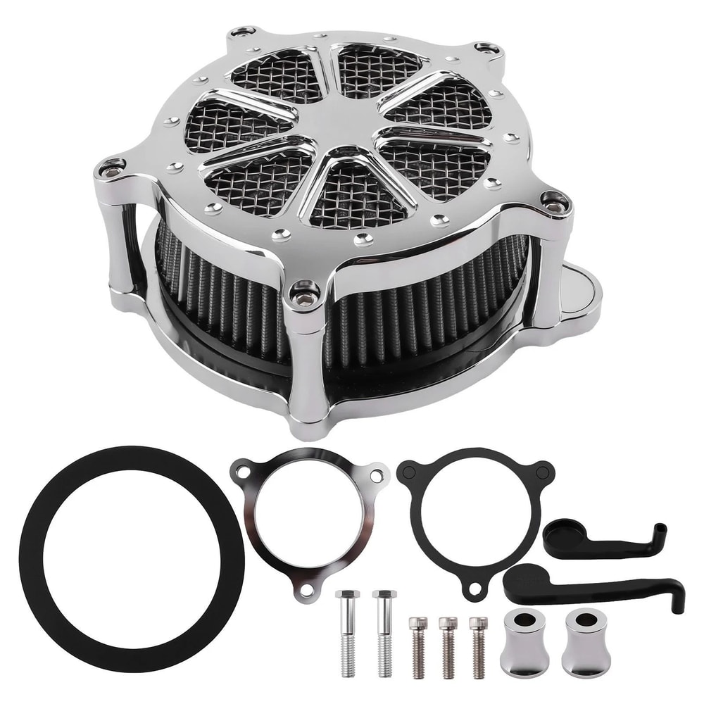 High Flow Harley M8 Air Cleaner Intake Filter For Softail Touring Road King Street Glide 9