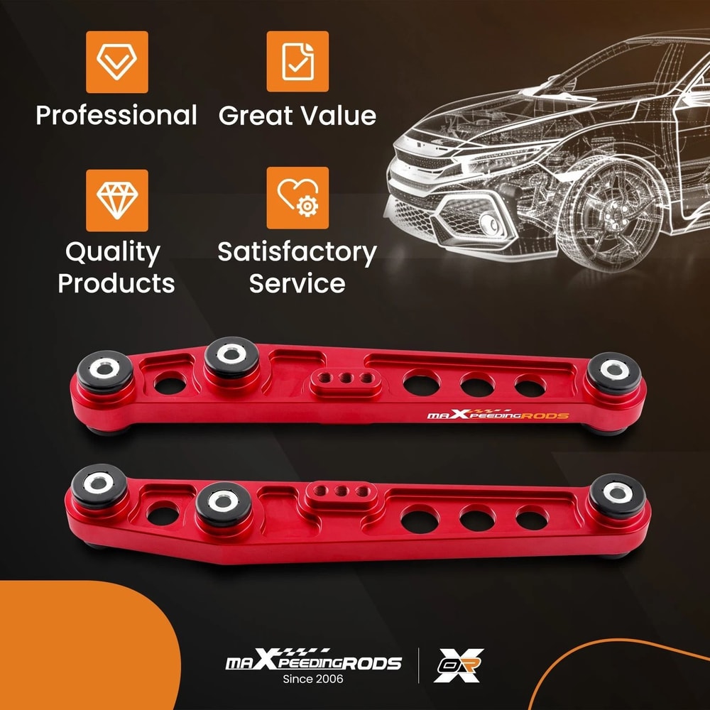 Rear Lower Control Arms Set For Honda Civic CRX LCA Suspension Upgrade 13