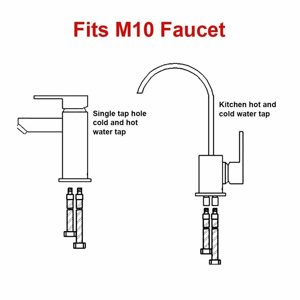 Faucet Supply Hose Female To Male Stainless Steel Connector 4