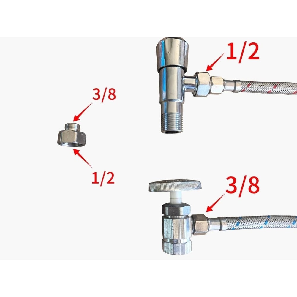 Faucet Supply Hose Female To Male Stainless Steel Connector 8
