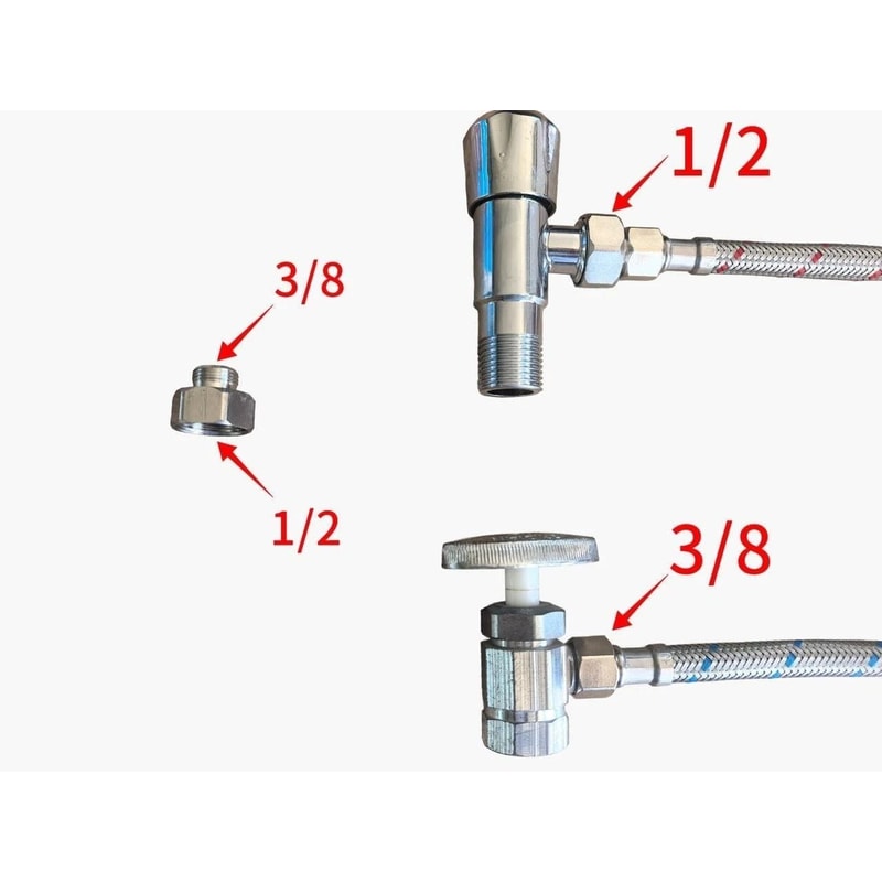 Faucet Supply Hose Female To Male Stainless Steel Connector 8