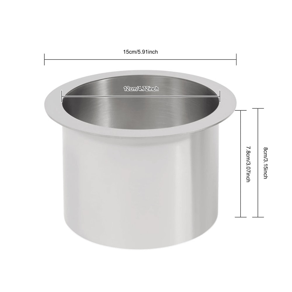 Stainless Steel Trash Grommet Drop In Countertop Trash Chute Ring 3
