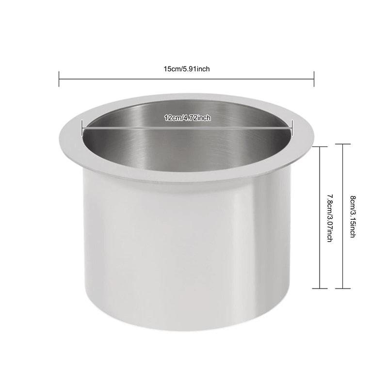 Stainless Steel Trash Grommet Drop In Countertop Trash Chute Ring 3