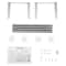 Wall Mounted Towel Rack Stainless Steel Bathroom Towel Holder 7