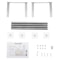 Wall Mounted Towel Rack Stainless Steel Bathroom Towel Holder 7