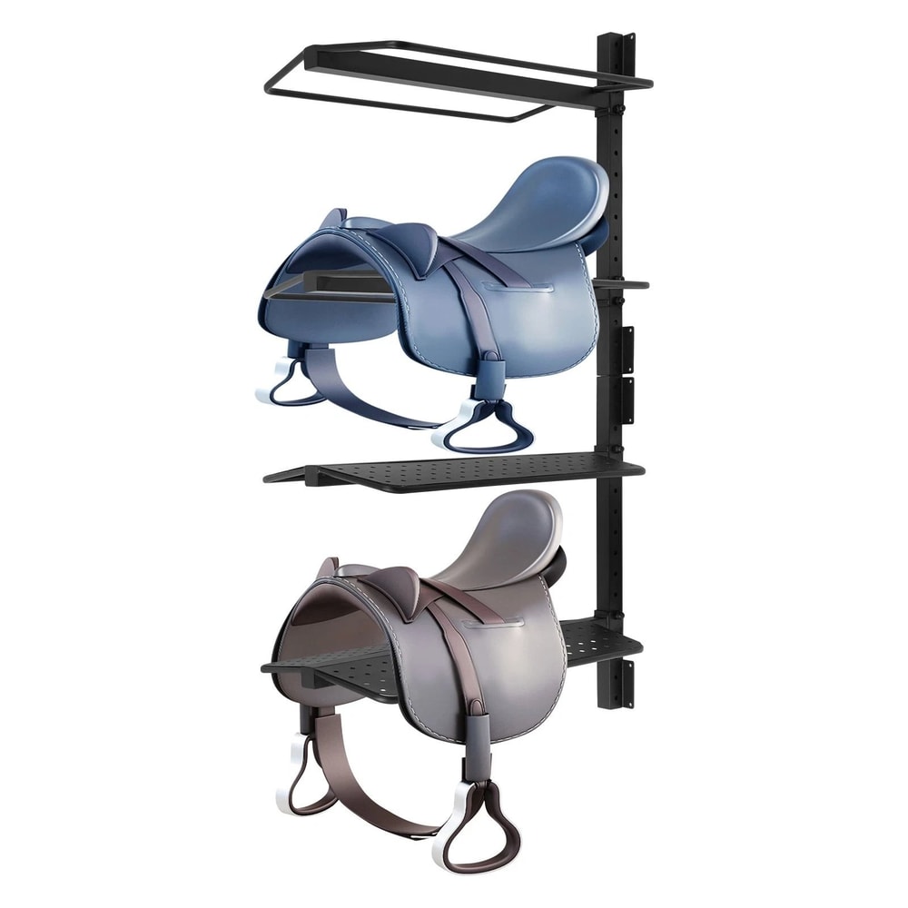 4 Tier Wall Mounted Saddle Rack For Horse Tack Storage 5