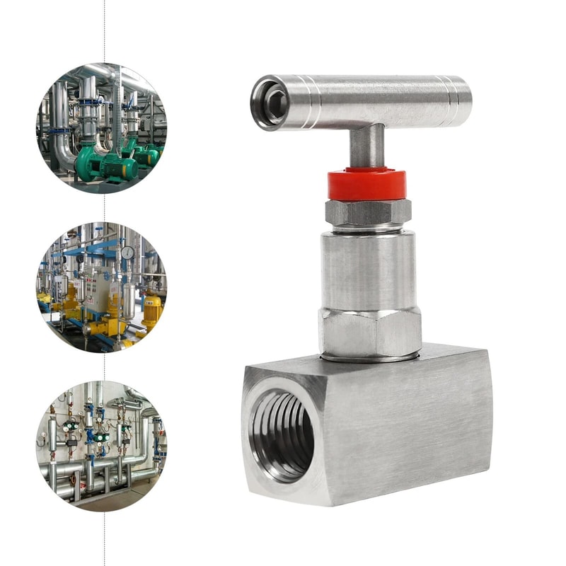 Stainless Steel Needle Valve NPT PSI Hydraulic Flow Control Valve 1