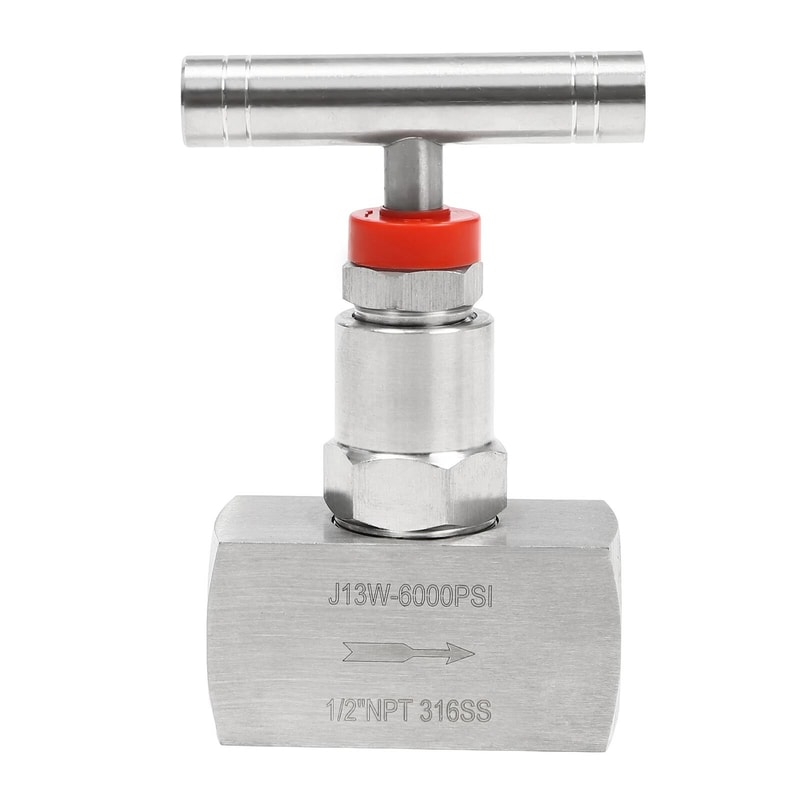 Stainless Steel Needle Valve NPT PSI Hydraulic Flow Control Valve 2