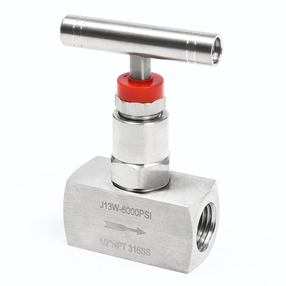 Stainless Steel Needle Valve NPT PSI Hydraulic Flow Control Valve 6