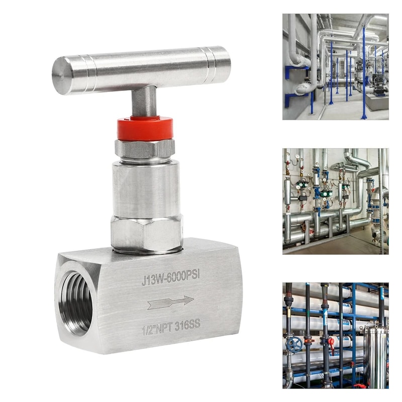 Stainless Steel Needle Valve NPT PSI Hydraulic Flow Control Valve 14