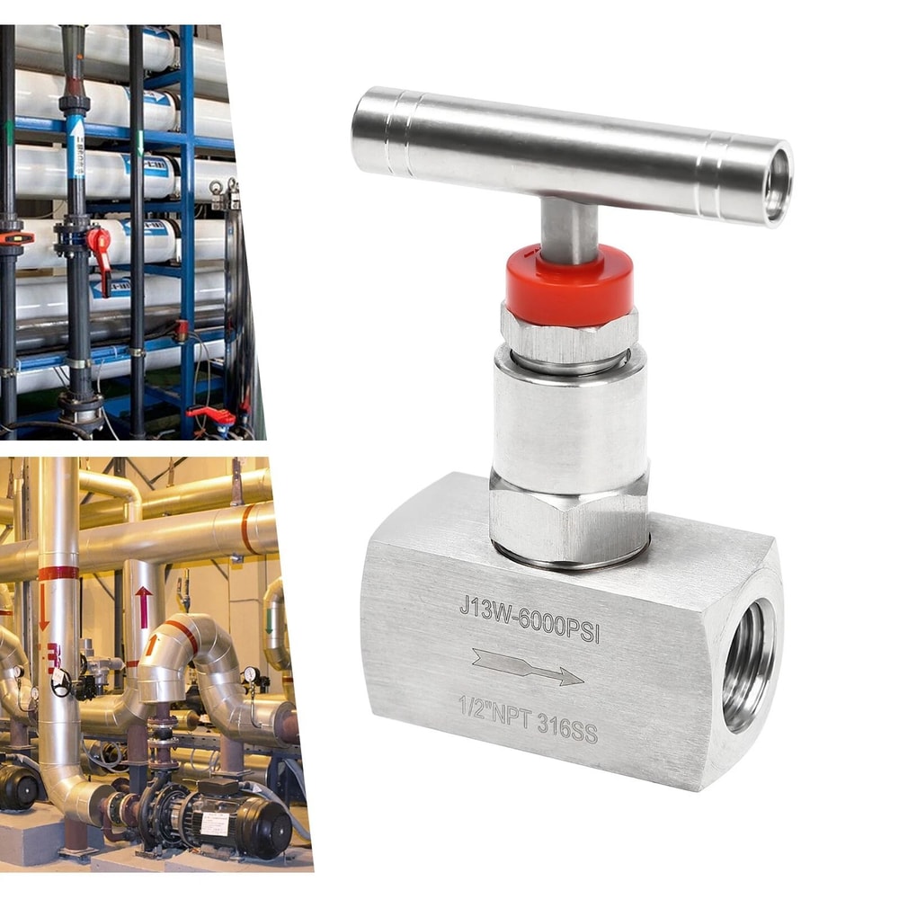 Stainless Steel Needle Valve NPT PSI Hydraulic Flow Control Valve 17