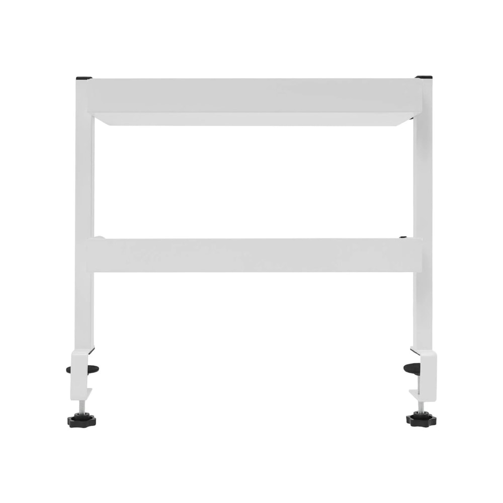 Modern Clamp On Desk Shelf With 2 Tier Organizer And Adjustable Storage Tray 9