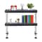 Modern Clamp On Desk Shelf With 2 Tier Organizer And Adjustable Storage Tray 5
