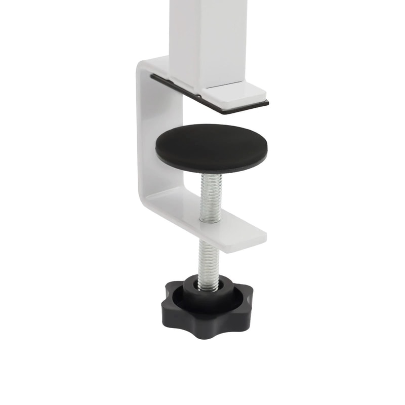 Modern Clamp On Desk Shelf With 2 Tier Organizer And Adjustable Storage Tray 6