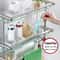 Stainless Steel Wall Mounted Glass Bathroom Shelf With Towel Hanger 4