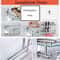 Stainless Steel Wall Mounted Glass Bathroom Shelf With Towel Hanger 5