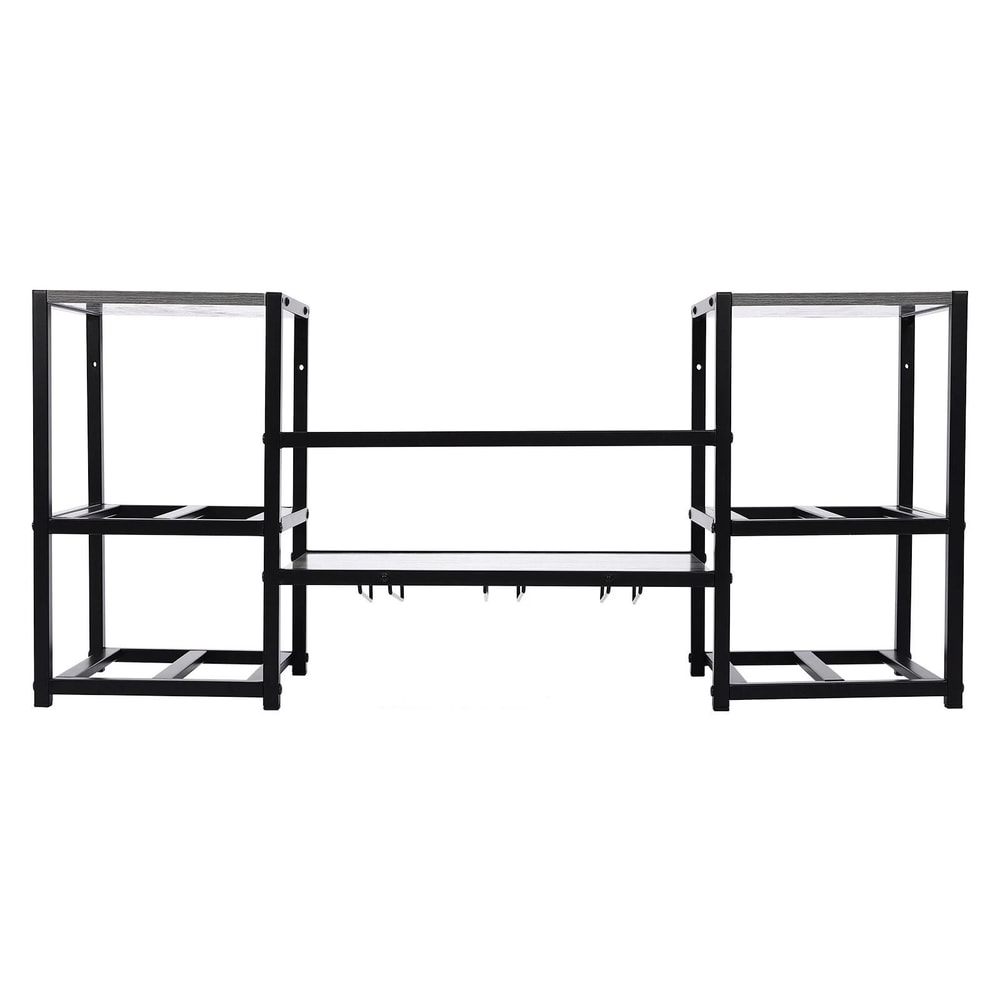 3 Tier Wall Mounted Wine Rack With Modern Bottle Storage 1