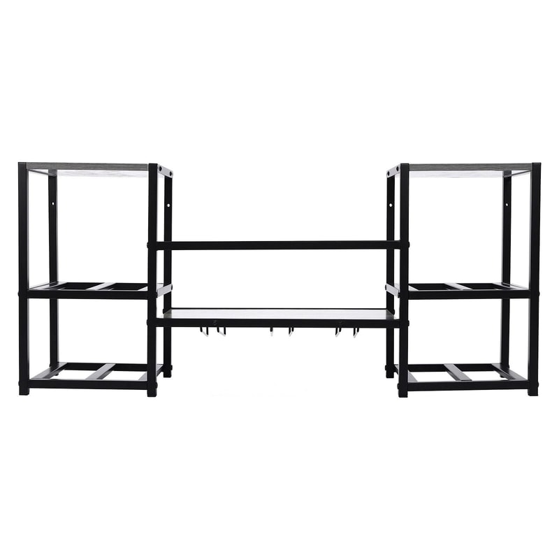 3 Tier Wall Mounted Wine Rack With Modern Bottle Storage 1
