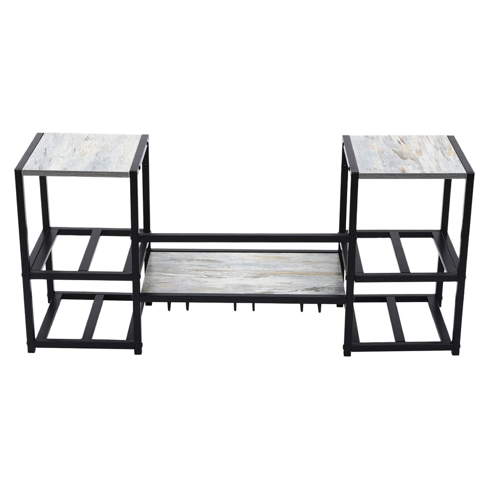 3 Tier Wall Mounted Wine Rack With Modern Bottle Storage 10