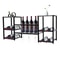 3 Tier Wall Mounted Wine Rack With Modern Bottle Storage 13