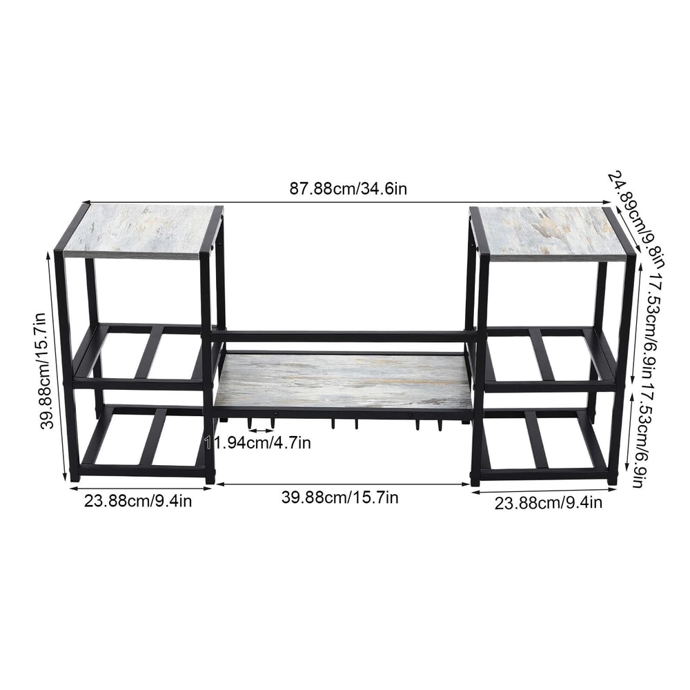 3 Tier Wall Mounted Wine Rack With Modern Bottle Storage 14