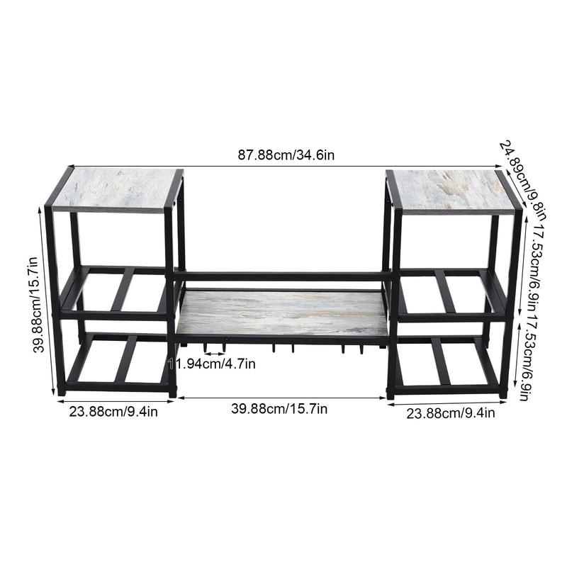 3 Tier Wall Mounted Wine Rack With Modern Bottle Storage 14