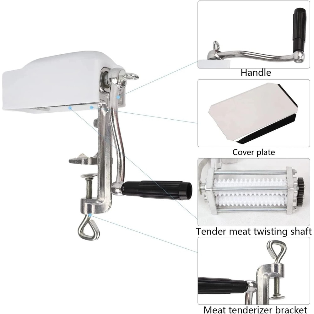 Hand Crank Manual Meat Tenderizer Machine And Steak Cuber 12